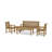 Dylana Teak 5 - Person Patio Conversation Set