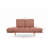 Modern 3-Seat Sofa Bed, Light Brown Linen Fabric, 47.2 x 23.6 x 15.7 inches | 100% Metal Frame, Wooden Legs, Pocket Spring & Foam for Comfort | 5-Level Adjustable Arms, Max Weight Capacity 440 lbs | Scandinavian Design-2006134840