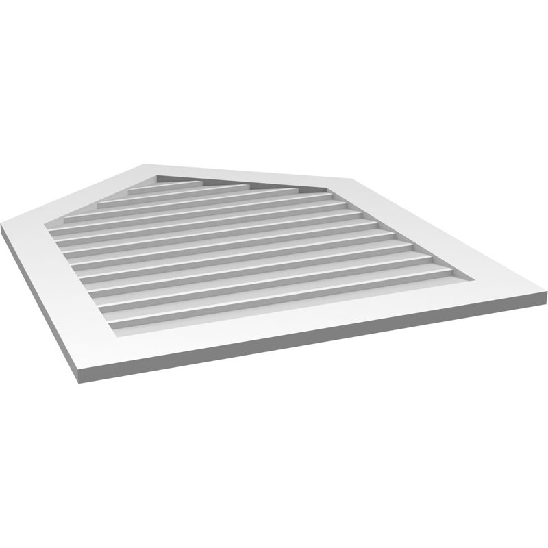 Ventilateur à pignon en uréthane non-fonctionnel Signature, H 42 po x l 34 po x P 1 po, 9/12