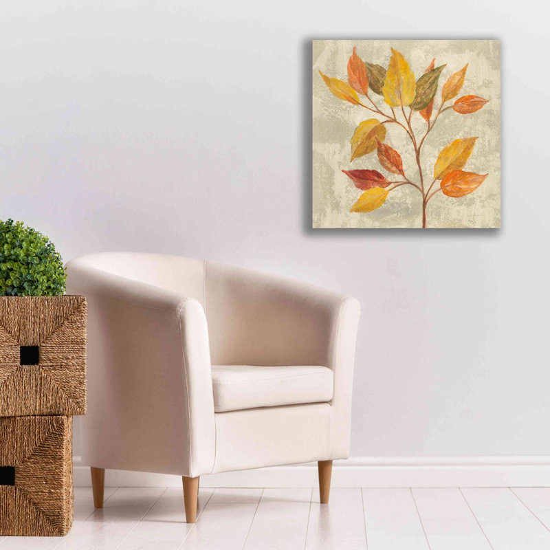«August Leaves II» par Silvia Vassileva, art mural sur toile, H 26 po x l 26 po x P 1,5 po