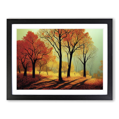 XH1022-9705X Vivid Autumn Forest - Single Picture Frame Print