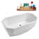 63'' x 28.7'' Freestanding Soaking Acrylic Bathtub