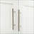 Kitchen Island on Wheels with Stainless Steel Top, Storage &amp; Spice Rack | Snow White | MDF-2129471782