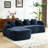 Comfortable L-shaped Sofas, High-elastic Sponge, Modern Living Room