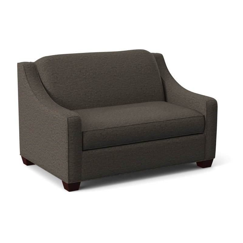 Phillips Upholstered Accent Chair, Empire Mahogany, Elliot Caribou