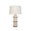 Trousdale Polyresin Table Lamp with Linen Shade