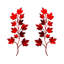 2 Pcs Metal Metal Leaf Wall Decor Art