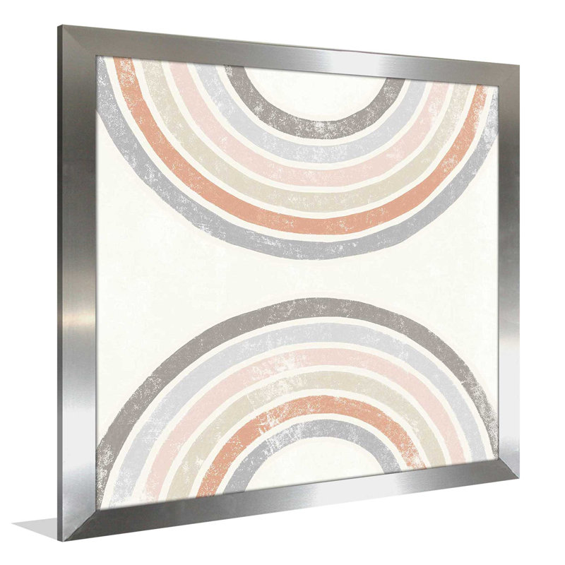" Over The Rainbow I ", Silver Framed, 25.5" H x 25.5" W x 1" D