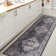 Sarok Boho Medallion Machine-Washable Navy/Light Gray Rug