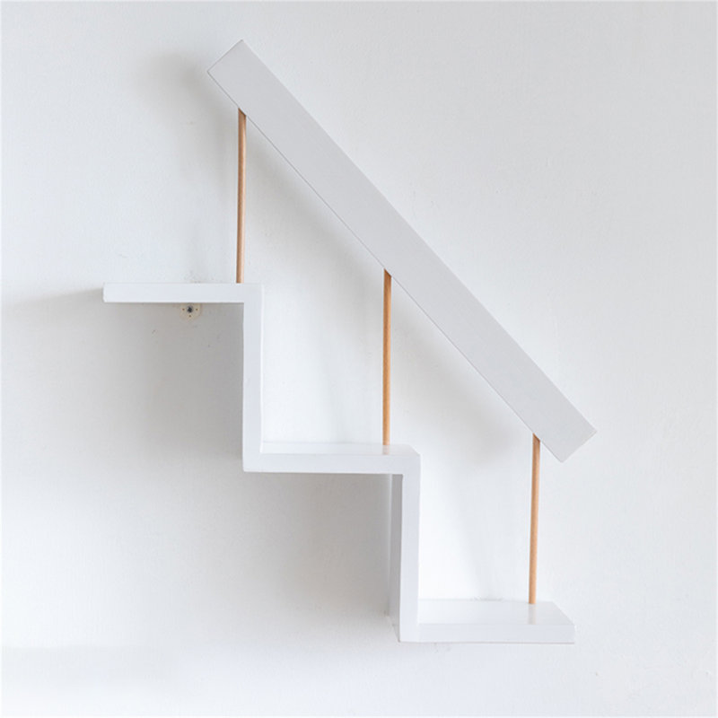 Noahh Wood Floating Shelf, White