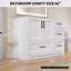 Base de meuble-lavabo simple en bois massif 42 po-94919127