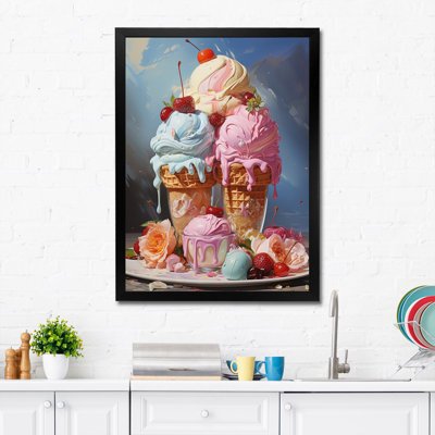 «Food Ice Cream I», reproduction sur toile