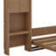 Grand lit escamotable avec persiennes et plusieurs tablettes de rangement-432610627