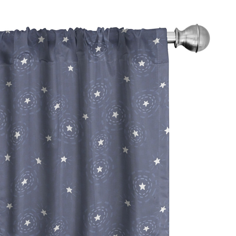 Semi-Sheer Rod Pocket Curtain Panels, 28" x 84"