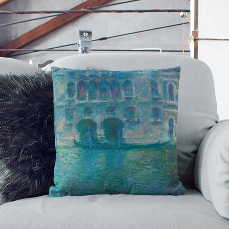 Palazzo Da Mula, Venice Scatter Cushion with Filling, Stone, 55cm H x 55cm W x 20cm D