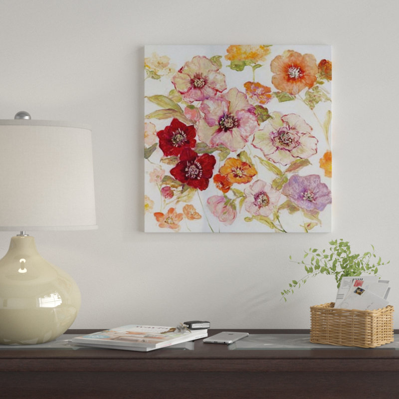 « avant jardin i », reproduction sur toile, H 12 po x l 12 po x P 0,75 po, Toile tendue, Pas de tapis