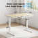 Flavio Height Adjustable Standing Computer Desk With Drawer and USB & Type-C Ports For Home Office
