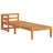 Beige 80.8" Long Acacia Single chaise with Cushions