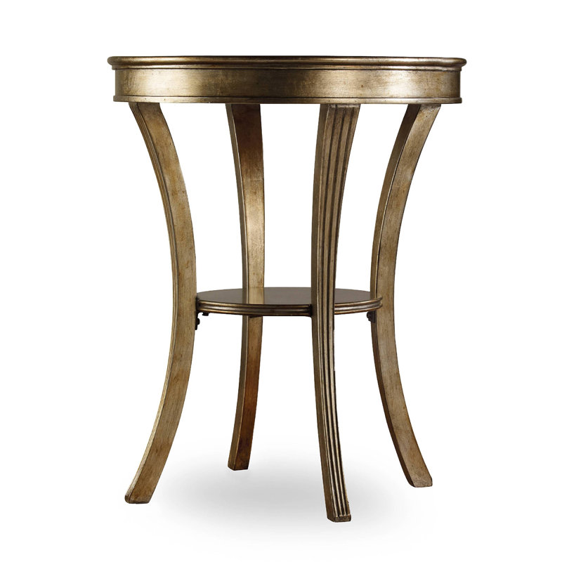 Sanctuary Mirrored Glass Tray Top End Table
