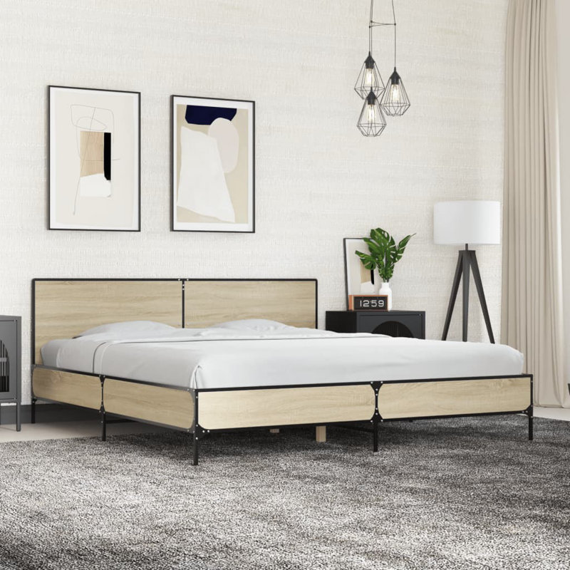 Adamek Bed, Super King (6'), Sonoma Oak