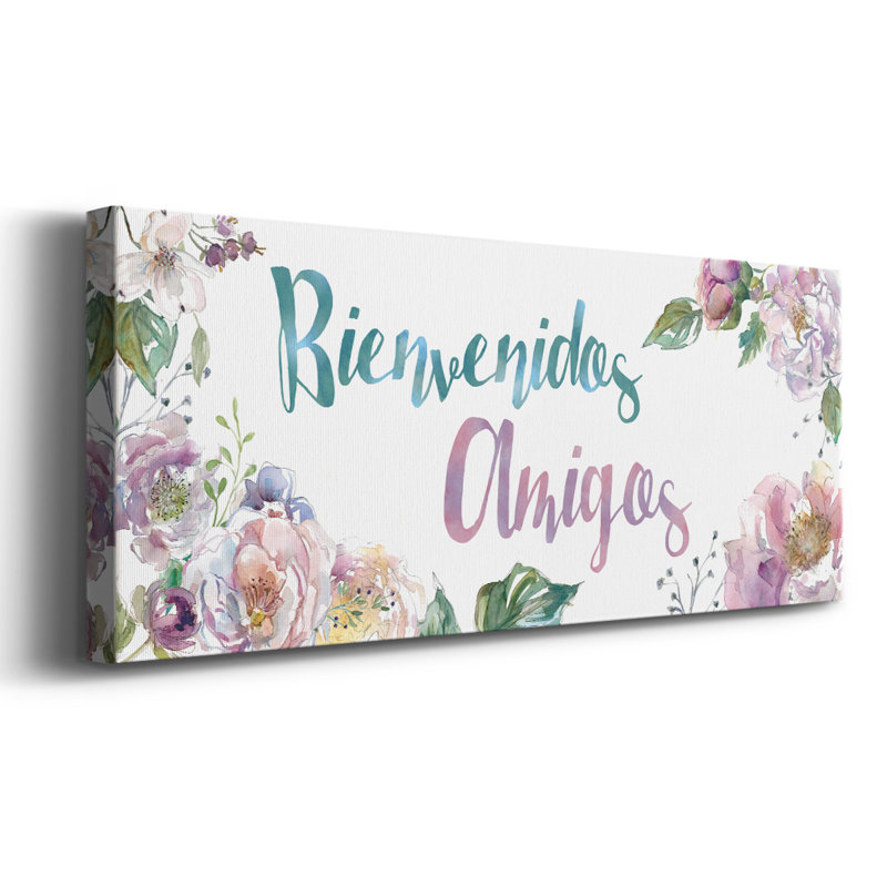 Bienvenidos Amigos-Gallery, toile tendue, H 20 po x l 50 po x P 1,5 po