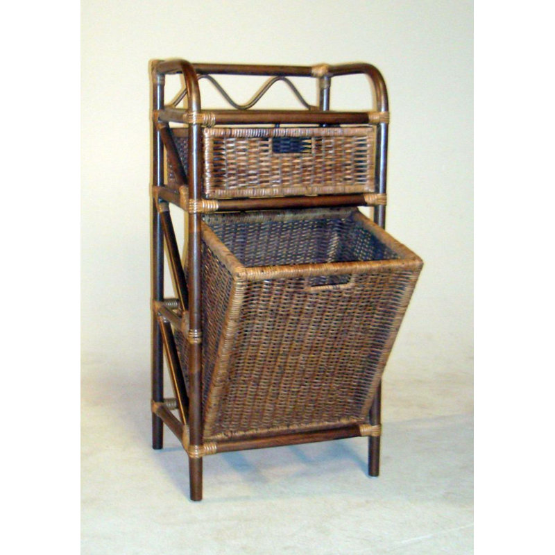 Wicker Bathroom Shelves, Brown, white and pink