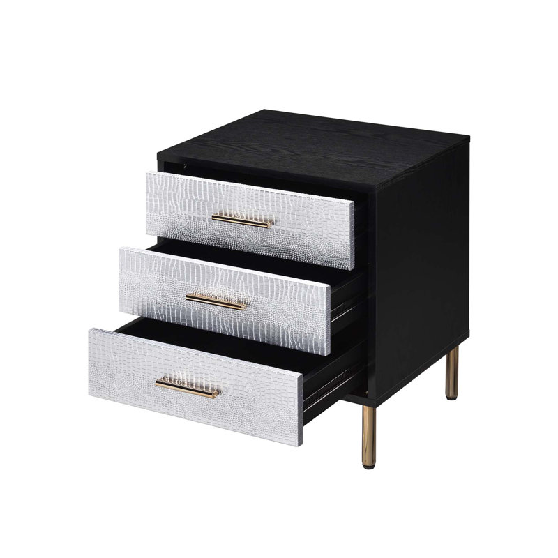 Table de chevet 3 tiroirs