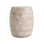 Outdoor/Indoor Lightweight Concrete Side Table/Travertine Finish
