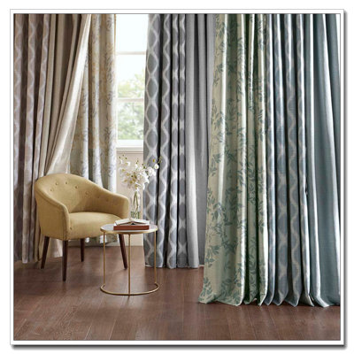 Printed Botanical Blackout Curtain Panel