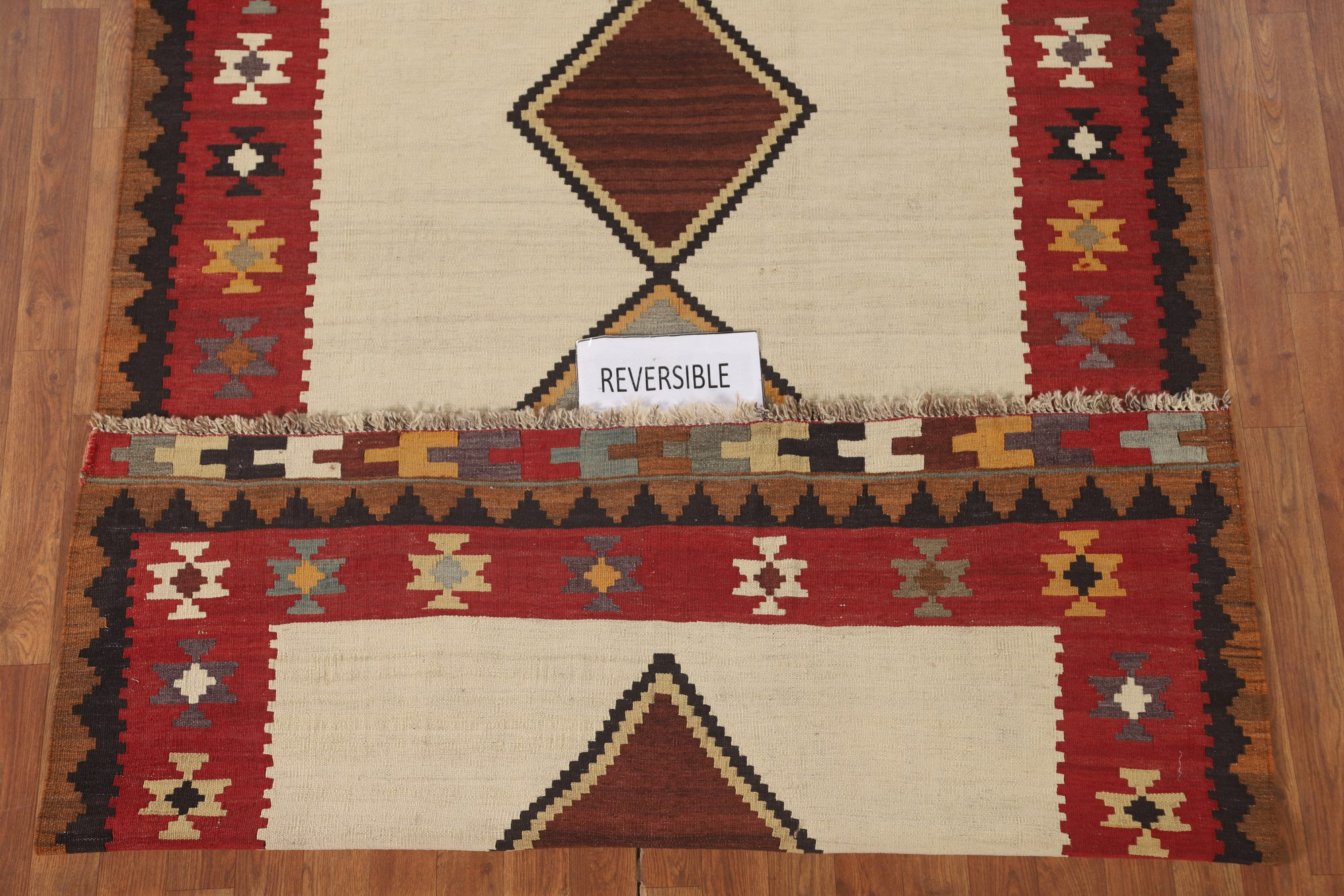 Bungalow Rose Vegetable Dye Kilim Area Rug 5x8 | Wayfair