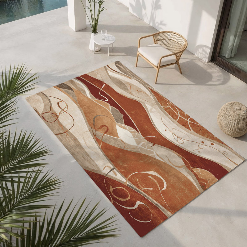 Glimmer Trail Indoor And Outdoor Area Rug, Rectangle 3' x 5'