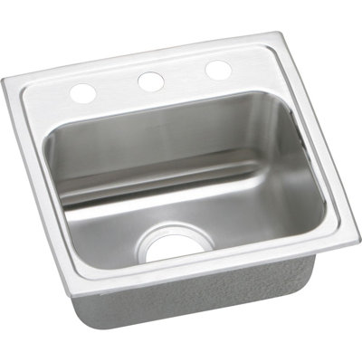 Évier de cuisine à montage sur plan Lustertone L 17 po x l 16 po