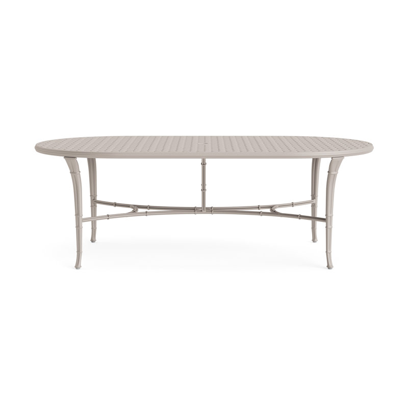 Calcutta Outdoor Oval Dining Table, Dove