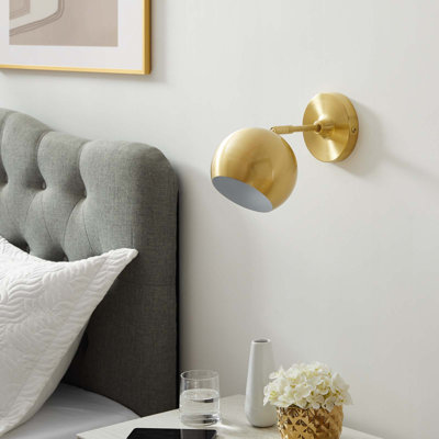 Modway Chalice 4" Swing-Arm Metal Wall Sconce