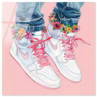 Art mural Sneaker Blush