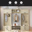 Portemanteau amovible 4 en 1 avec rangement et 7 crochets, portemanteau multifonctionnel avec tiroirs et armoire de rangement, banc à chaussures pour le vestibule-521554143