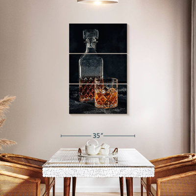 Verre à whisky et carafe à décanter
