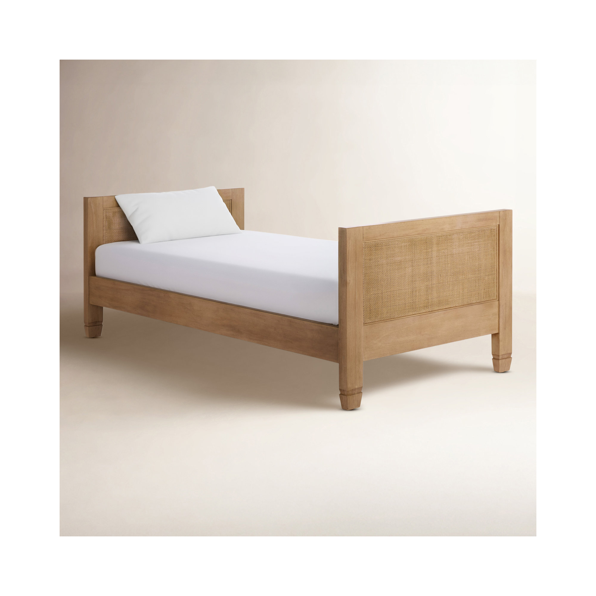 Libbie Cane And Wood Daybed, Natural
