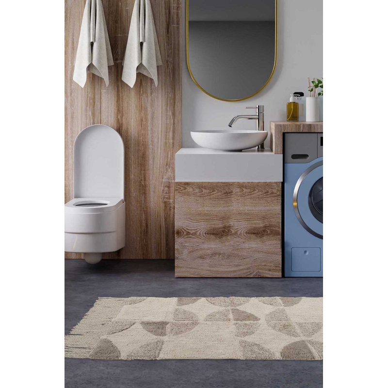 Tapis de bain Calay, Beige