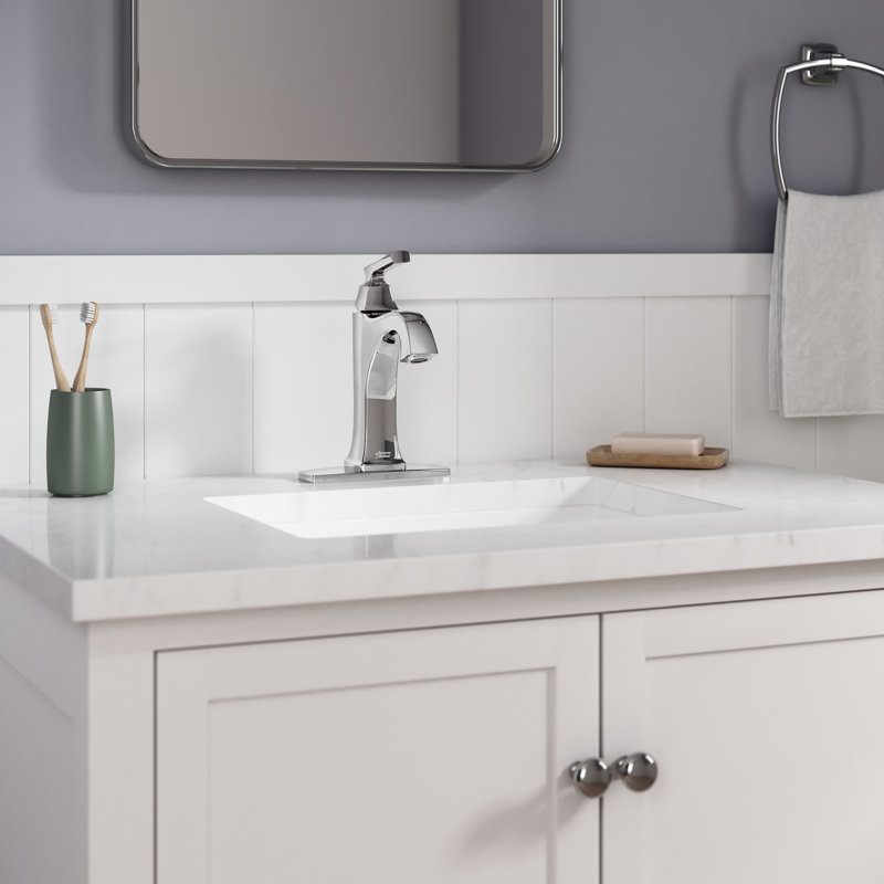 Robinet de salle de bain monotrou avec drain Belmeade, Chrome