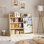 Bibliothèque pour enfants Maggiorina, étagère à livres, armoire de rangement, présentoir à livres