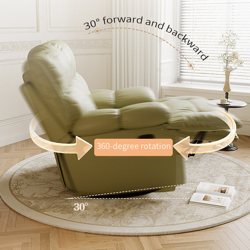Sleek Ergonomic Recliner Comfy Stylish Design, Green