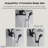 FORNO ACQUA AcquaFALL Mini 8 Inch Shower Head, Matte Black Finish, Overhead Rainfall Shower, Handheld Shower Head, Body Jets, 2.5 GPM Flow Rate-116472617