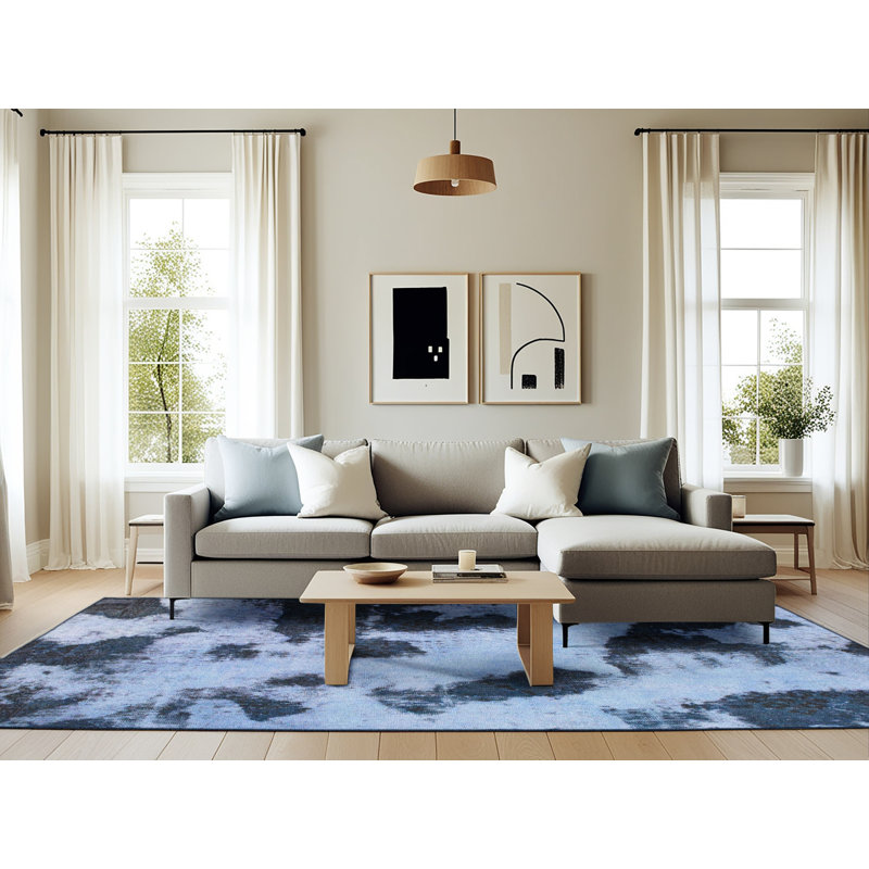 Tapis abstrait moderne 1125, Rectangle 6 pi x 9 pi