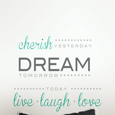 Text & Numbers Non-Wall Damaging Wall Decal