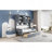 Twin Size Wooden Daybed With 2 Drawers, And All-In-One Cabinet And Shelf, Gray-158786690-158786692