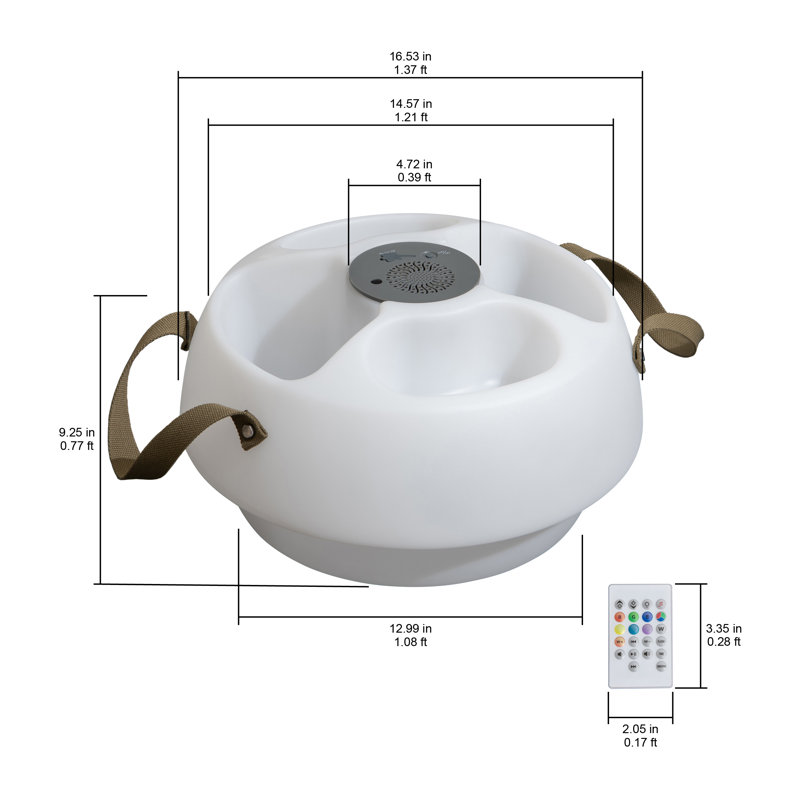 Pool Floating Bluetooth Speakers, Floating Beverage Tub with Floating Cooler