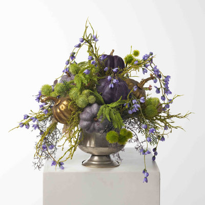 Faux Silk Mixed Arrangement in Vase