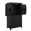 Armoire de salle de bain haute avec 4 portes, armoire de rangement autoportante avec tablettes réglables, tablettes adaptables-2014022488