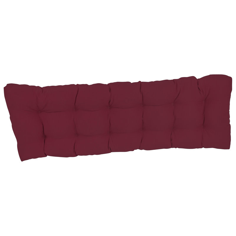 Coussin de siège en sergé, Bourgogne, L 60 po x P 19 po
